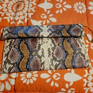 Cute Snake Print Clutch